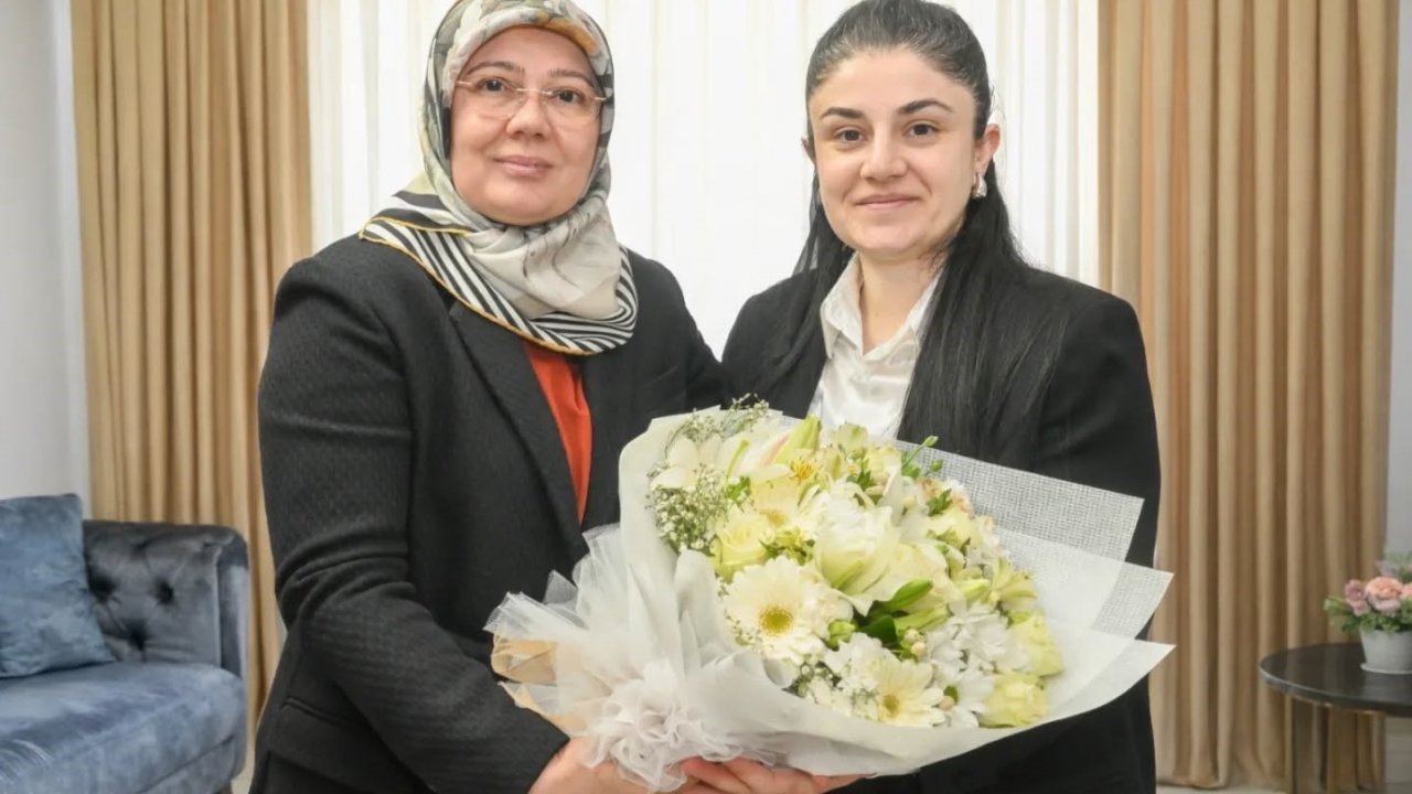 Şehit eşine vefa ziyareti