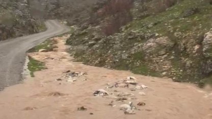Silvan’da sağanak taşkınlara neden oldu