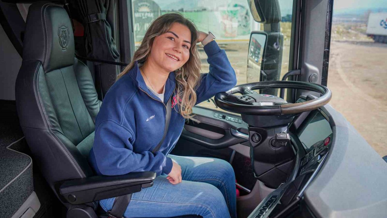 Sıradan hayatından sıkılan genç kadın uzun yol tır şoförü oldu