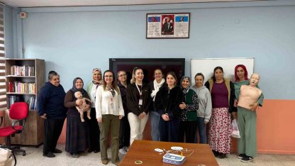SODAM projesinde görevli kadınlara ilkyardım eğitimi