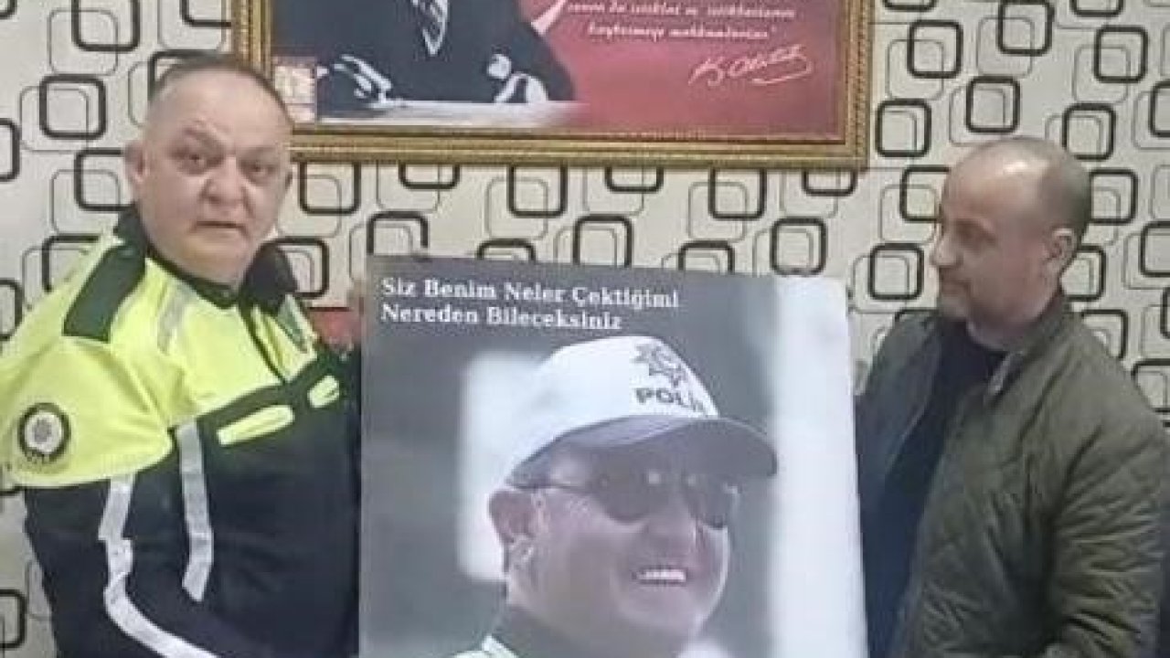 Tarsus’ta trafik polisine anlamlı sürpriz