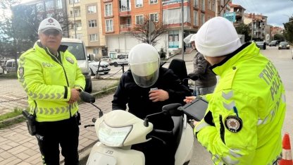 Tavşanlı polisinden motosiklet denetimi