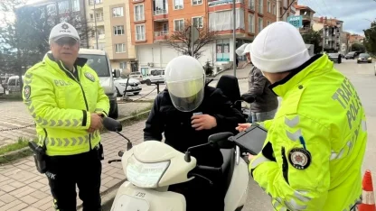 Tavşanlı polisinden motosiklet denetimi