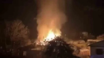 Tokat’ta alevler geceyi aydınlattı