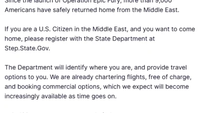 Trump: "9 bini aşkın Amerikalı Orta Doğu’dan tahliye edildi"