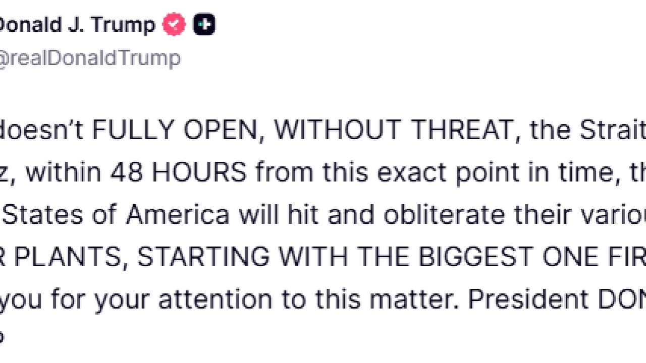 Trump, Hürmüz Boğazı’nı açması için İran’a 48 saat süre verdi