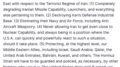 Trump: "İran’a yönelik askeri çabaları azaltmayı düşünüyoruz, hedeflerimize çok yaklaştık"