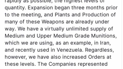 Trump, silah şirketlerinin yöneticileri ile bir araya geldi