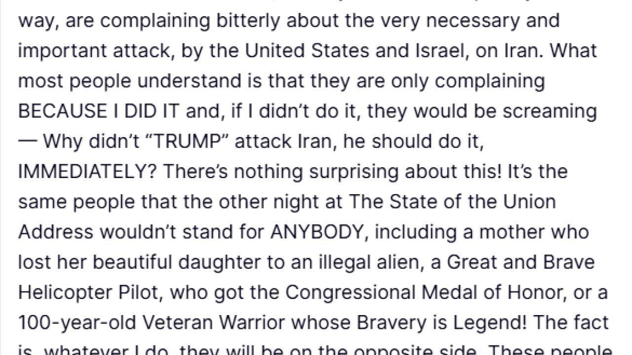 Trump’tan Demokratlara İran tepkisi: "Ne yaparsam yapayım karşısında olacaklar"