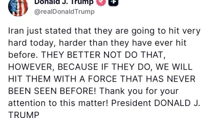 Trump’tan İran’a uyarı: "Daha önce hiç görülmemiş bir güçle vururuz"