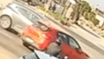 Turgutlu’da 3 kişinin yaralandığı kaza anı kamerada