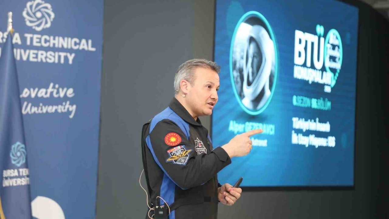 Türkiye’nin ilk astronotu Alper Gezeravcı BTÜ öğrencileriyle buluştu