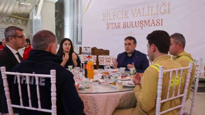 Vali Sözer, orman, itfaiye ve AFAD personeliyle iftarda buluştu