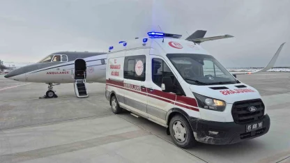 Van’da 3 aylık bebek uçak ambulansla Konya’ya sevk edildi