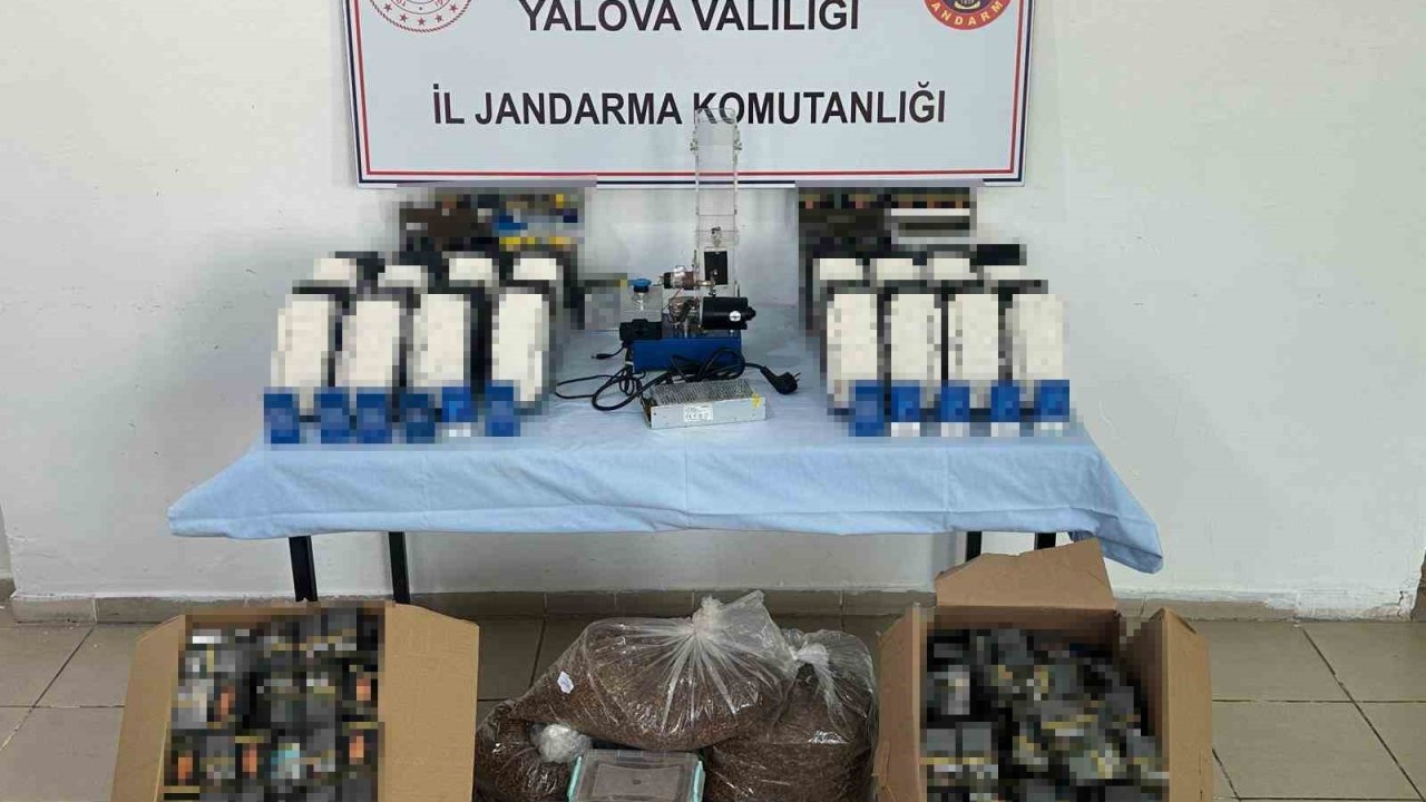 Yalova’da kaçak sigara operasyonu