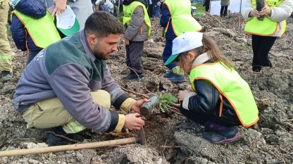Yanan sahada geleceğe nefes: Aliağa’da yeni orman için ilk fidanlar dikildi