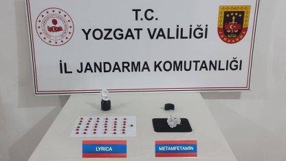 Yozgat’ta sentetik ecza hap ve metamfetamin ele geçirildi