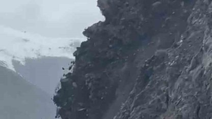 Yüksekova-Van kara yolunda korkutan görüntü