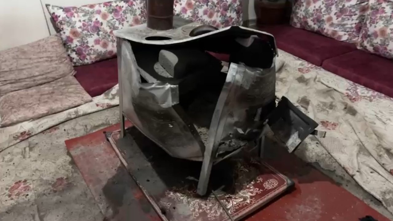 Yüksekova’da odun sobasında patlama: Bir aile ölümden döndü