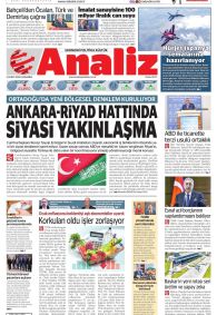 Analiz Gazete Manşeti