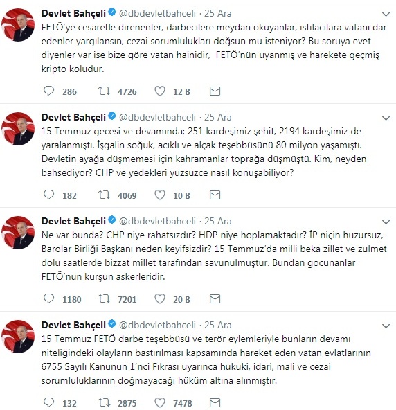 Son KHK' nın Kahramanı Bahçeli