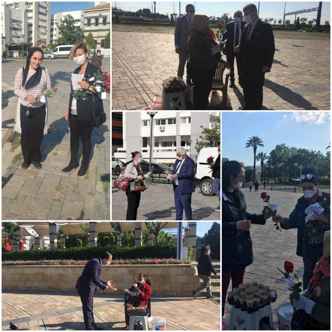 Gelecek Partisi'nden maskeli anneler günü hediyesi