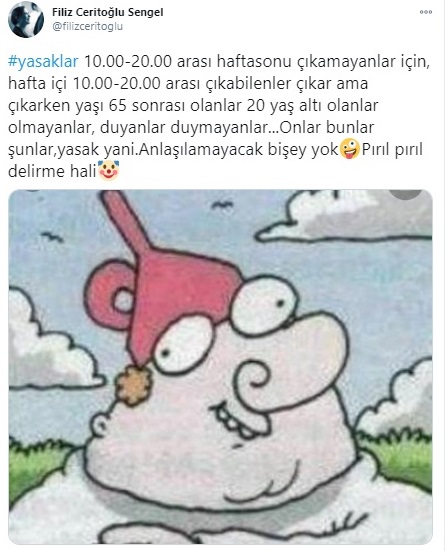 Filiz Başkan'dan kısıtlamalara esprili paylaşım
