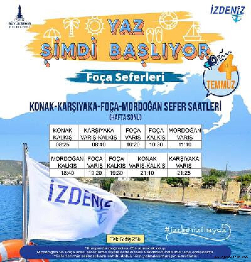 İZDENİZ’de yaz seferleri başlıyor 3