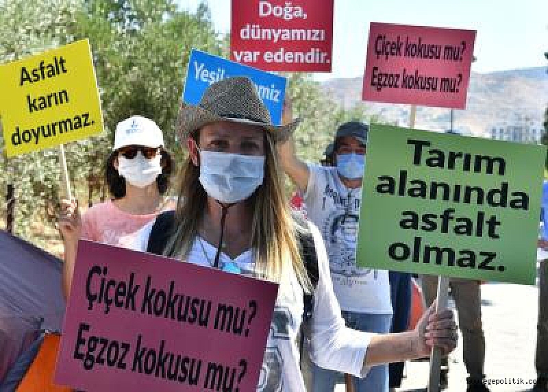 Başkan Soyer Go-Kart pistine karşı başlayan direnişe katıldı 2