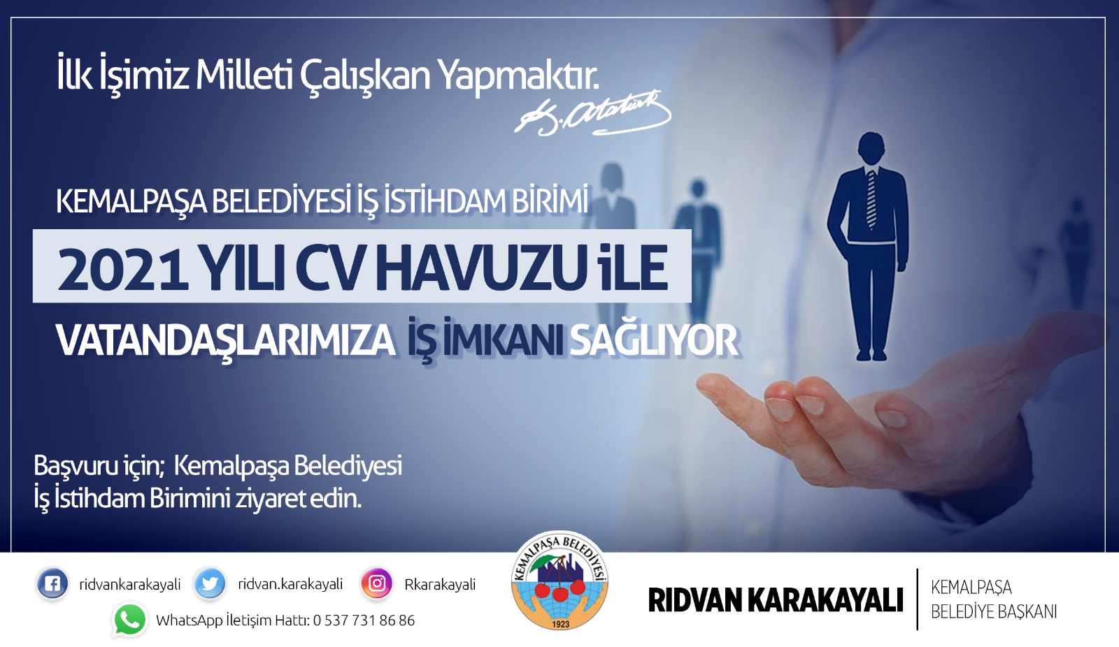 Kemalpaşa Belediyesi'nin odağı işsizlik! 1