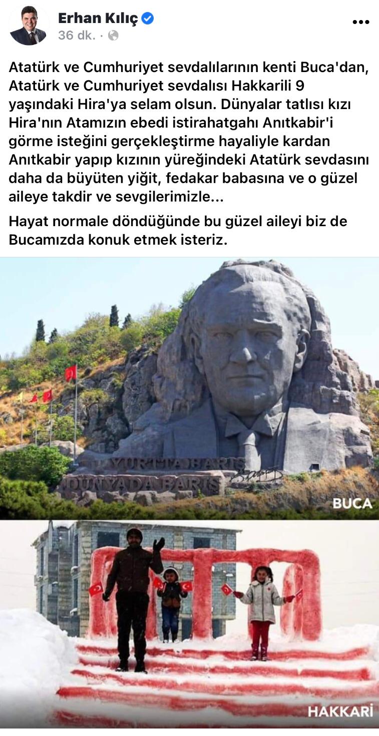 Anıtkabir sevdalısı minik Hira’ya Buca’dan davet var 2