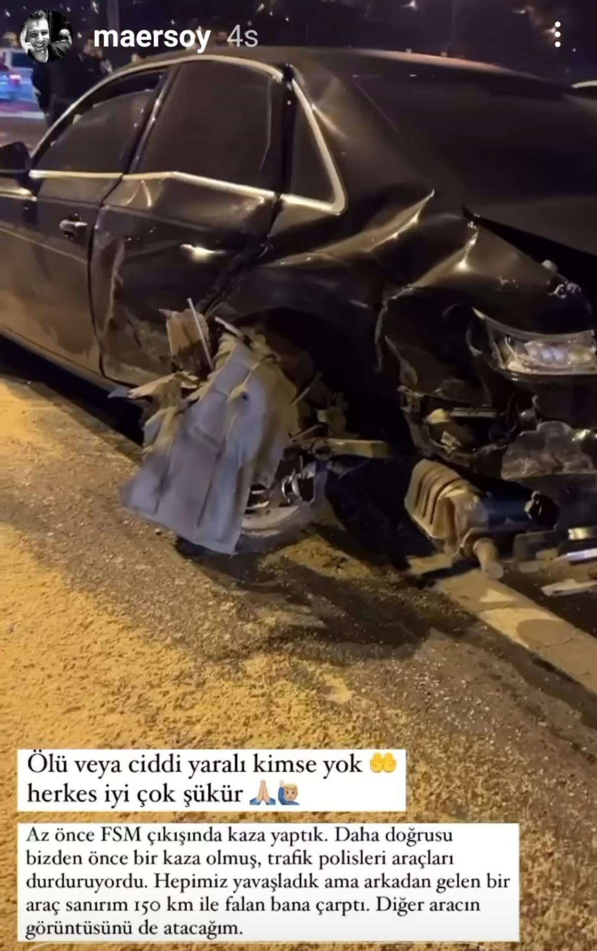 Sunucu Mehmet Akif Ersoy trafik kazası geçirdi 1