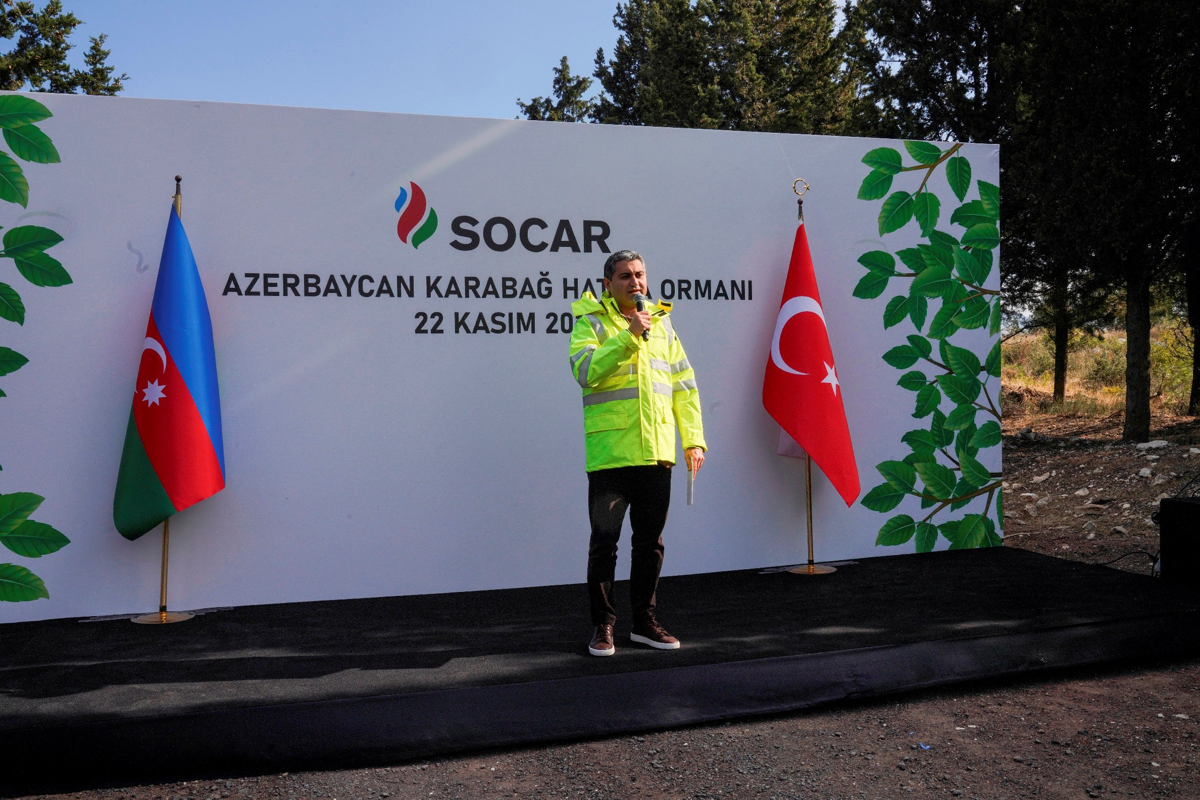 SOCAR Türkiye, Karabağ şehitleri anısına ‘Azerbaycan Karabağ Hatıra Ormanı’ kurdu; ilk fidanlar dikildi 3