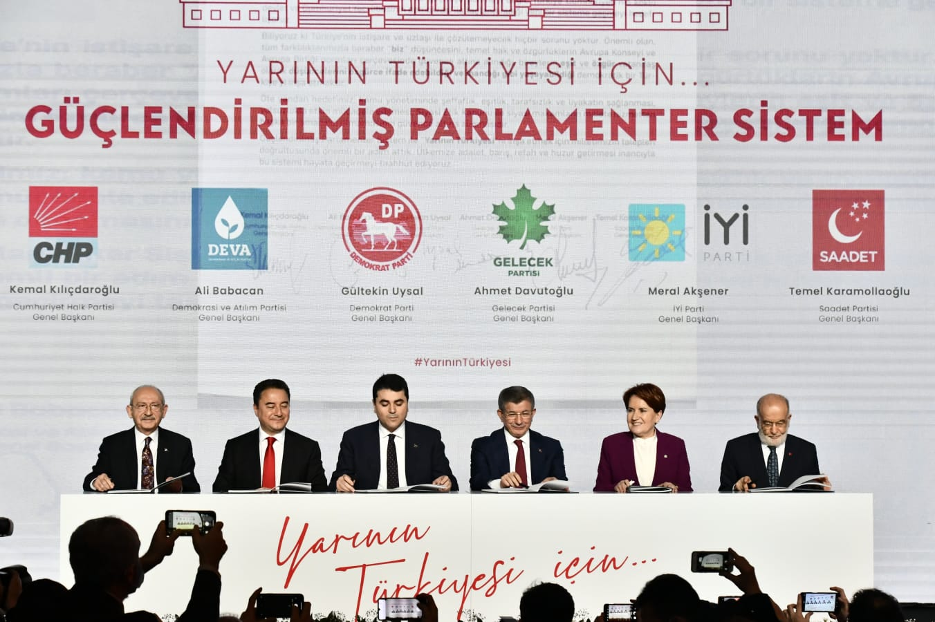 “Güçlendirilmiş Parlamenter Sistem” için imza attılar! 2