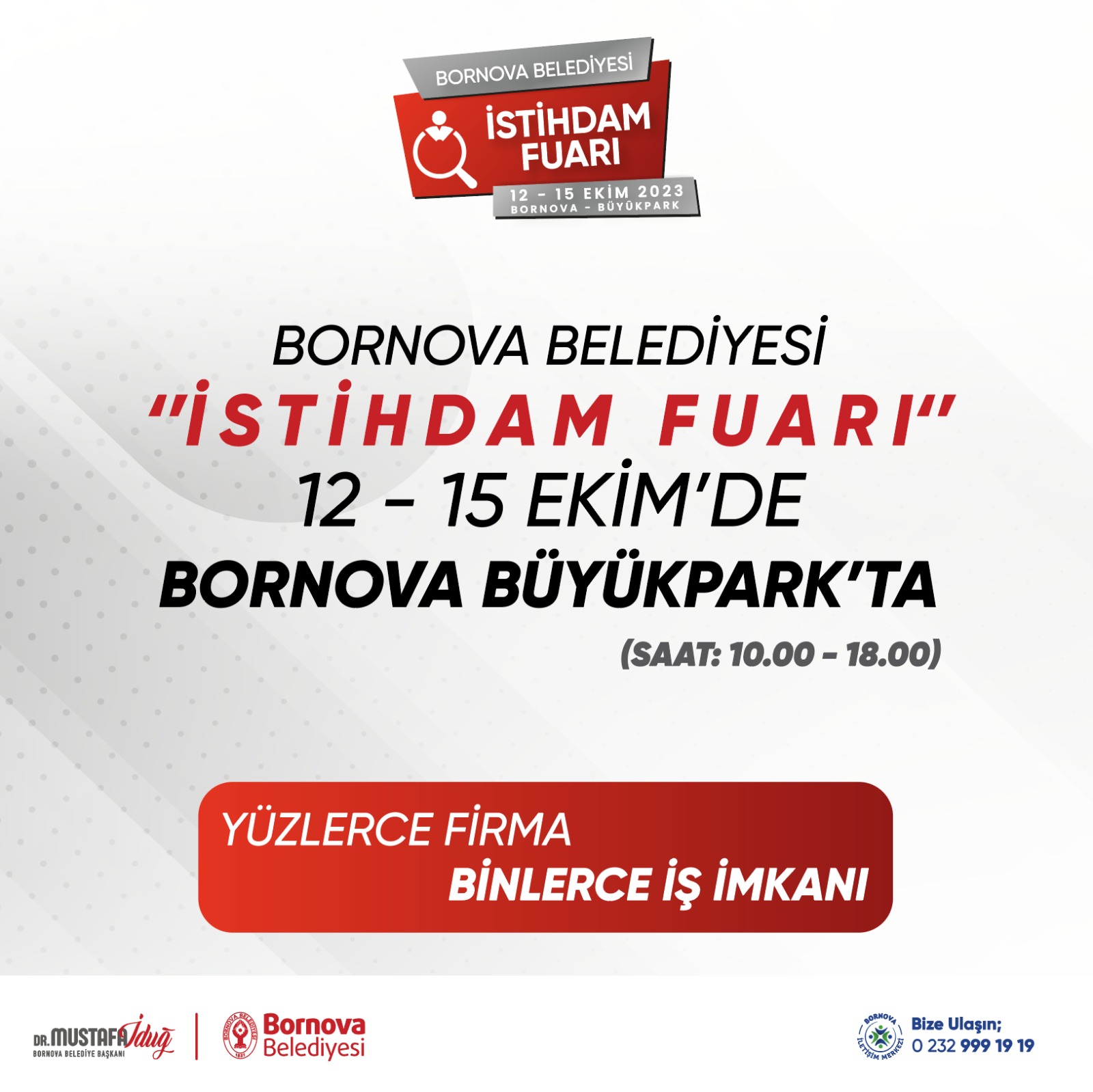 Bornova Belediyesi İstihdam Fuarı 12 Ekim’de açılıyor 2