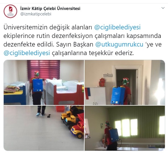 Katip Çelebi Üniversitesi' nden Gümrükçü ve ekibine teşekkür