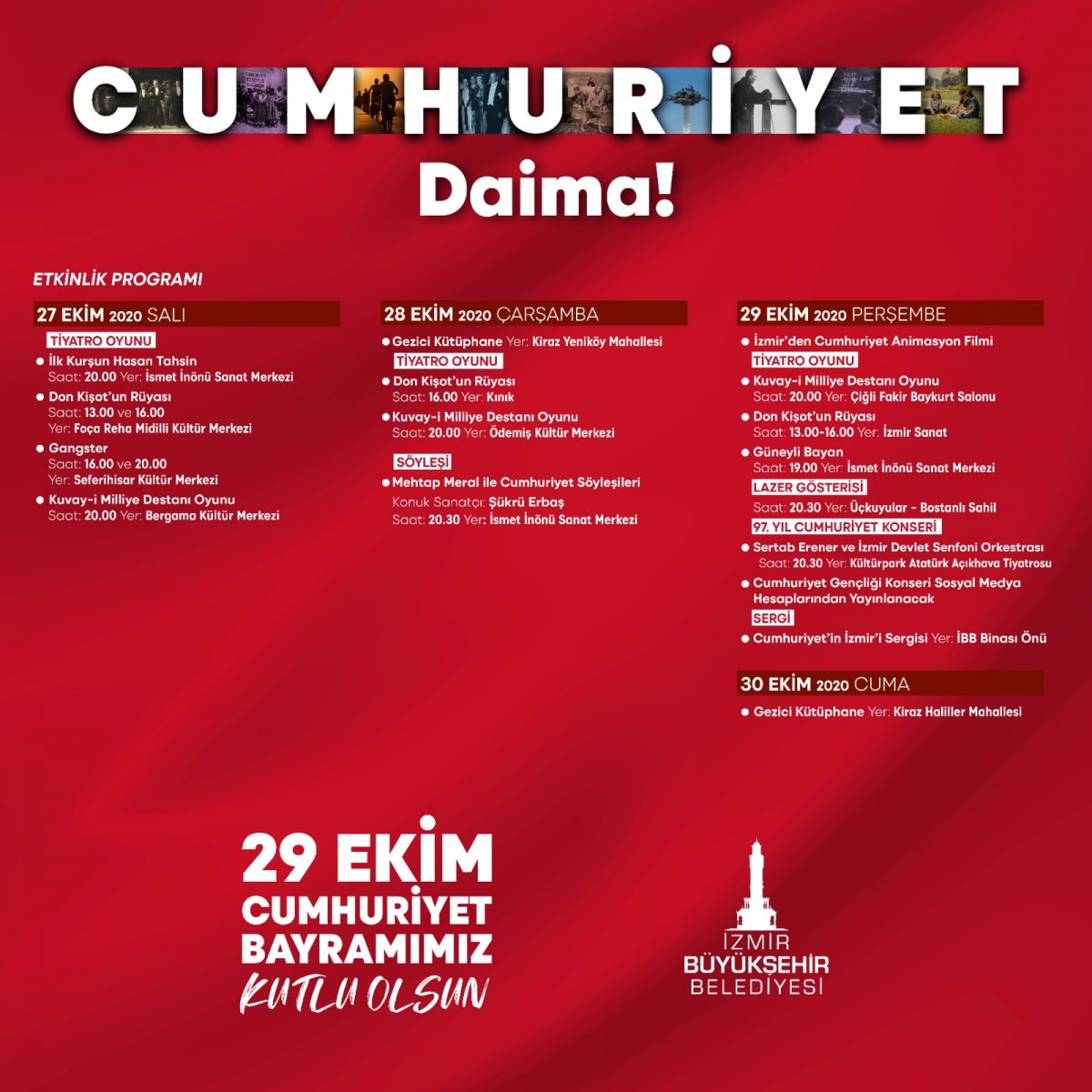İzmir 29 Ekim coşkusunu Sertap Erener' le yaşayacak