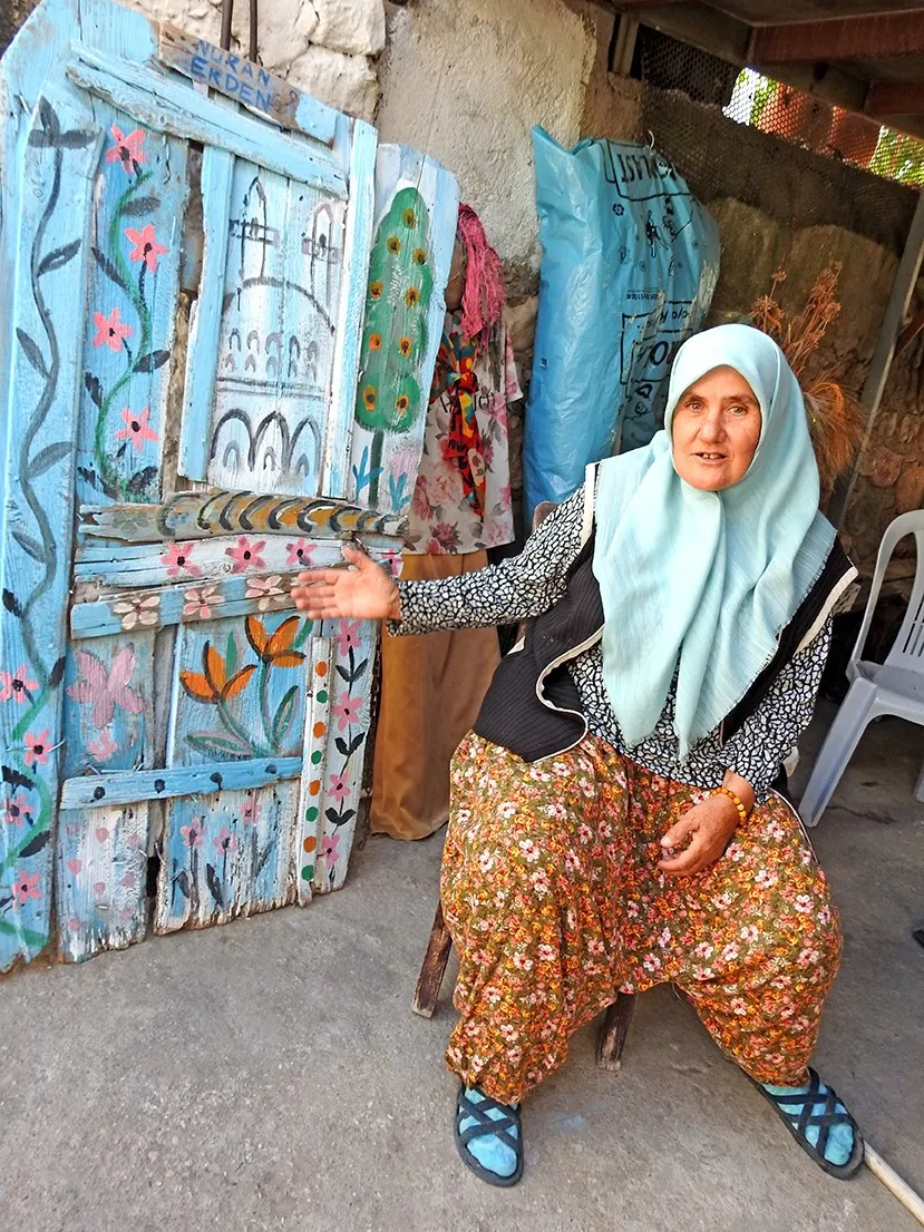 Germiyan’ın sessiz tanığı sanatla yeniden doğdu: Bir kapının hikayesi