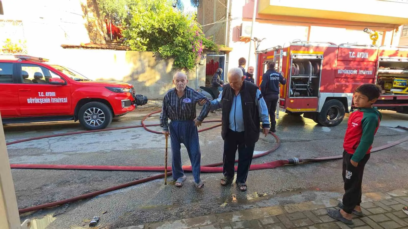 Aydın'da korku dolu anlar: Isınmak isterken evinden oldu