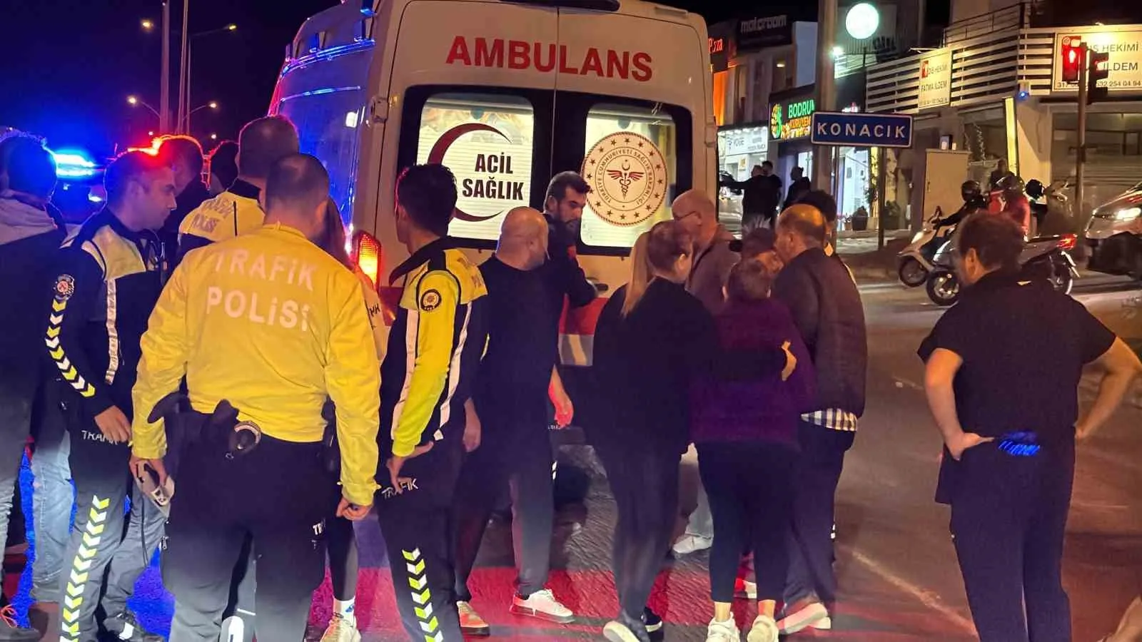 Bodrum'da acı dolu anlar: Yolun karşısına geçmek isterken canından oldu
