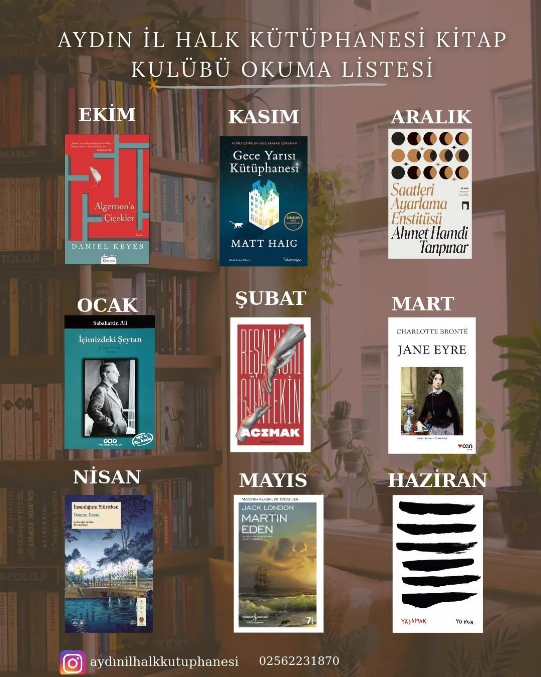 Aydınlı kitapseverler için yeni dönem başlıyor: Okuma listesi duyuruldu