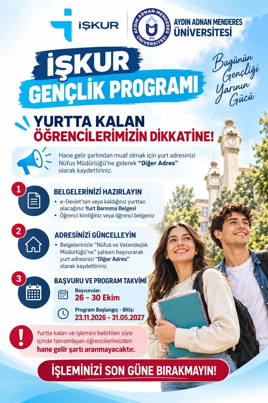ADÜ’lü gençlere kariyer kapısı: 2 bin 505 öğrenciye iş deneyimi fırsatı