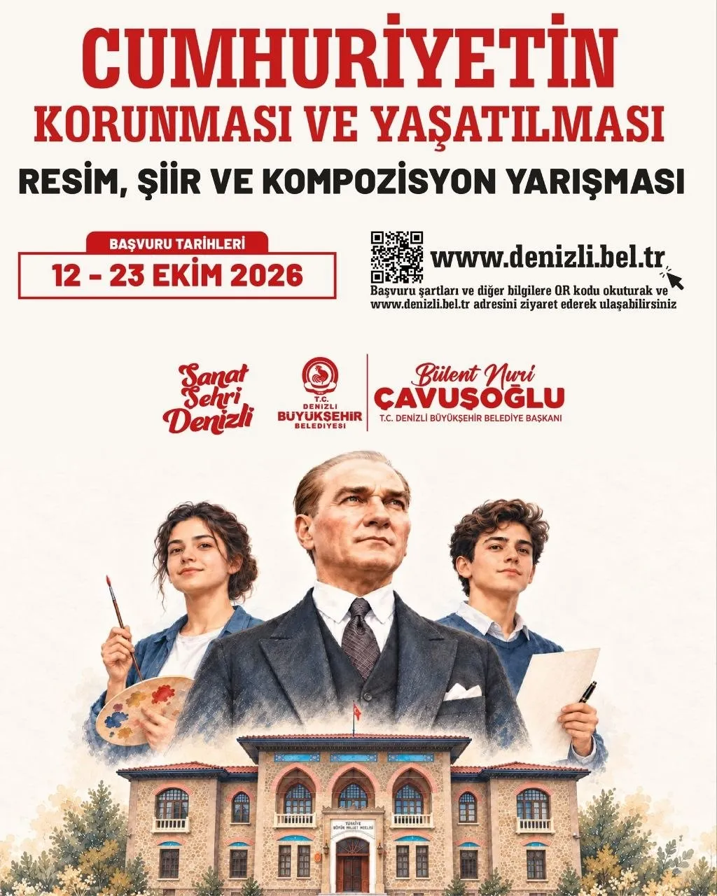 Denizli’de Cumhuriyet heyecanı: Öğrenciler yeteneklerini ödülle buluşturuyor