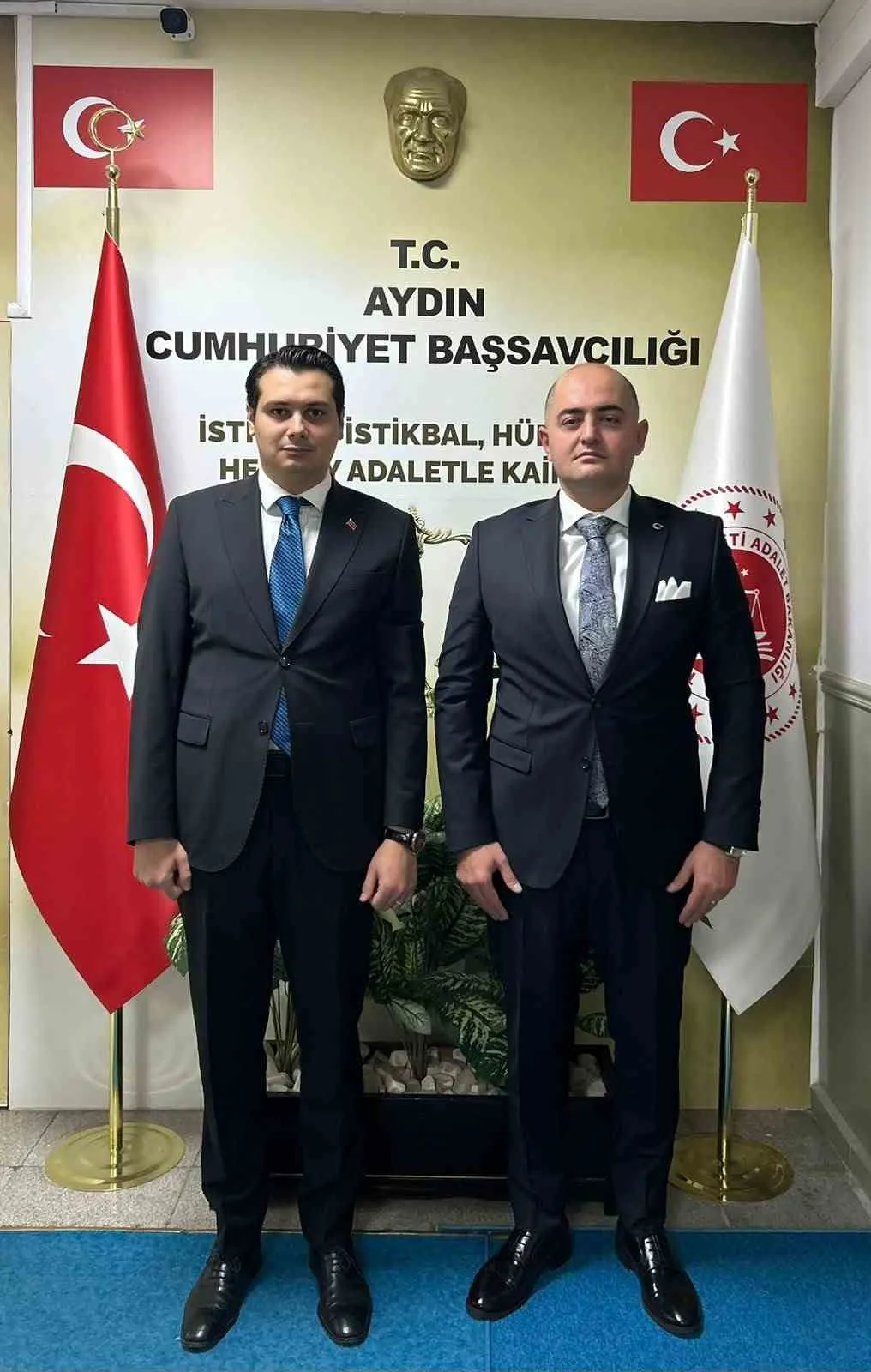 Germencik Adliyesi'nde nöbet değişimi: Yeni başsavcı görevine başladı