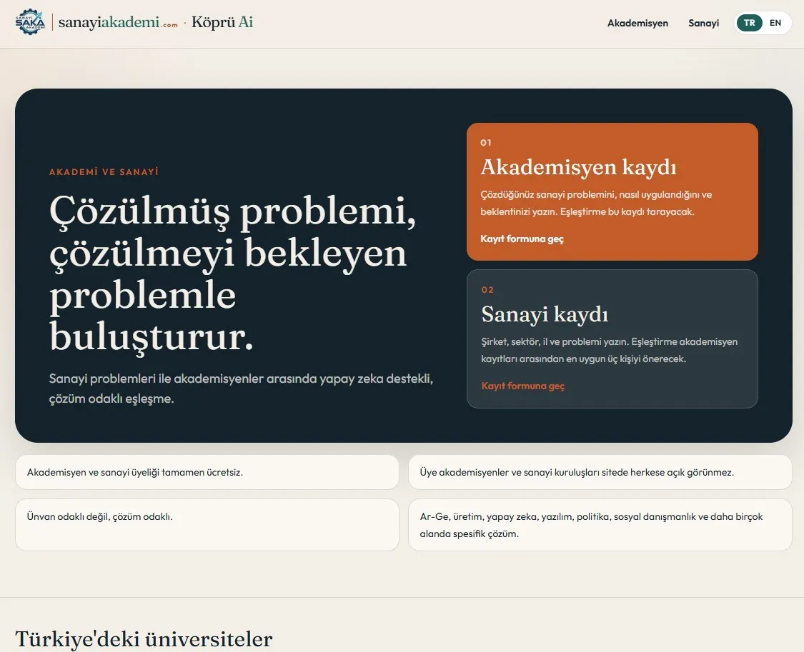 Sanayideki teknik krizlere yapay zeka reçetesi: Akademik güç sahaya iniyor