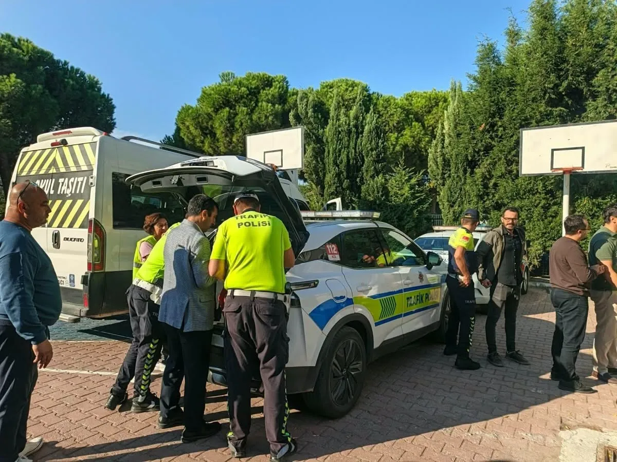 Söke yollarında okul servisi mesaisi: Kurallar titizlikle denetlendi