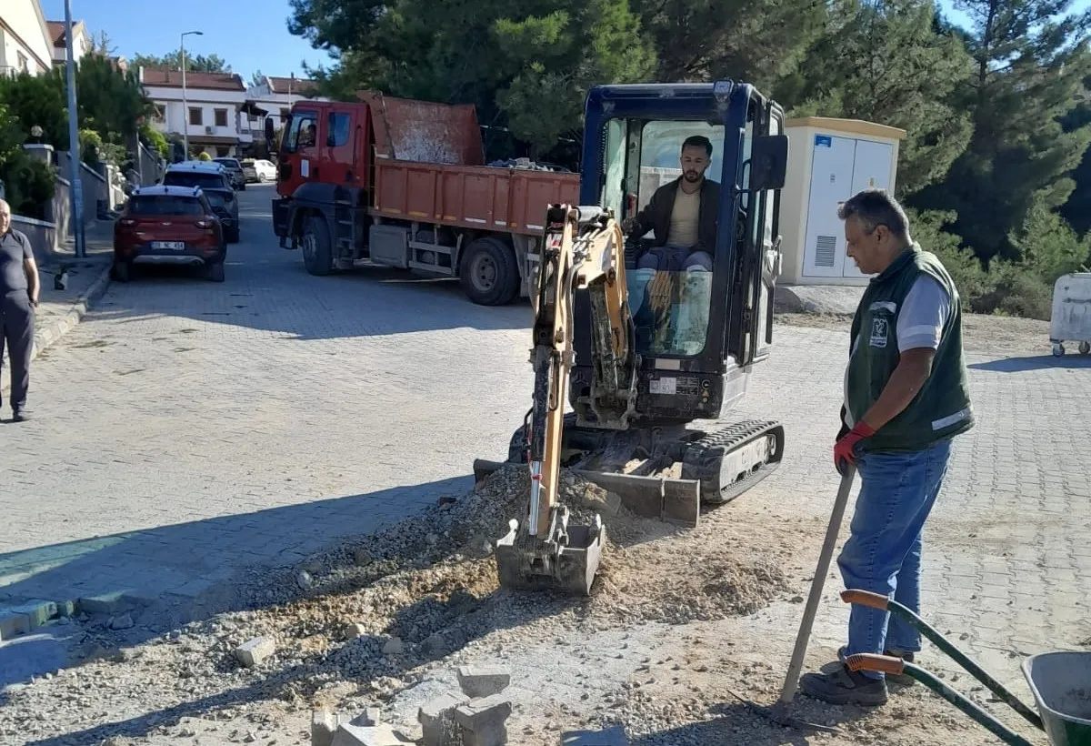Kuşadası sokaklarında yoğun mesai: 56 noktada yenileme operasyonu