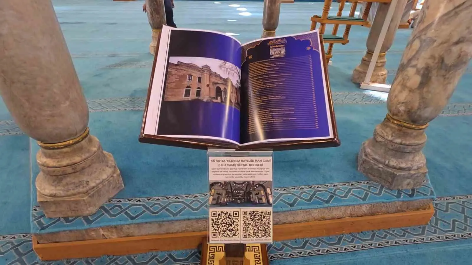 Kütahya Ulu Camii’nde teknoloji devri: Tarihi eserler artık bir tık uzağınızda