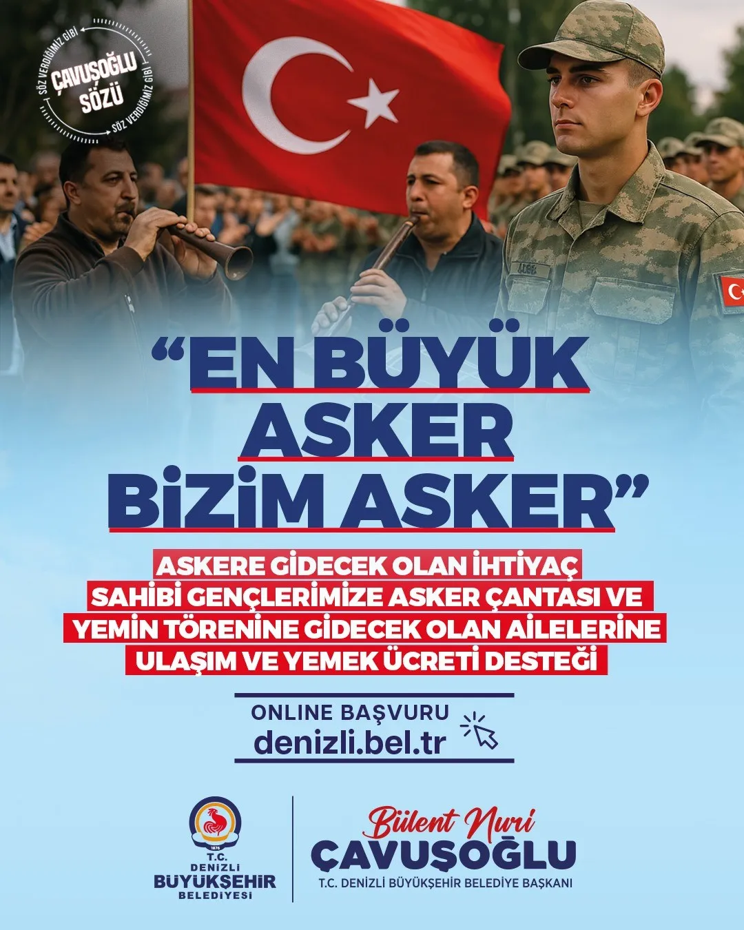 Evlatlarının yemin heyecanına ortak oluyorlar: Denizli'den asker ailelerine dev destek