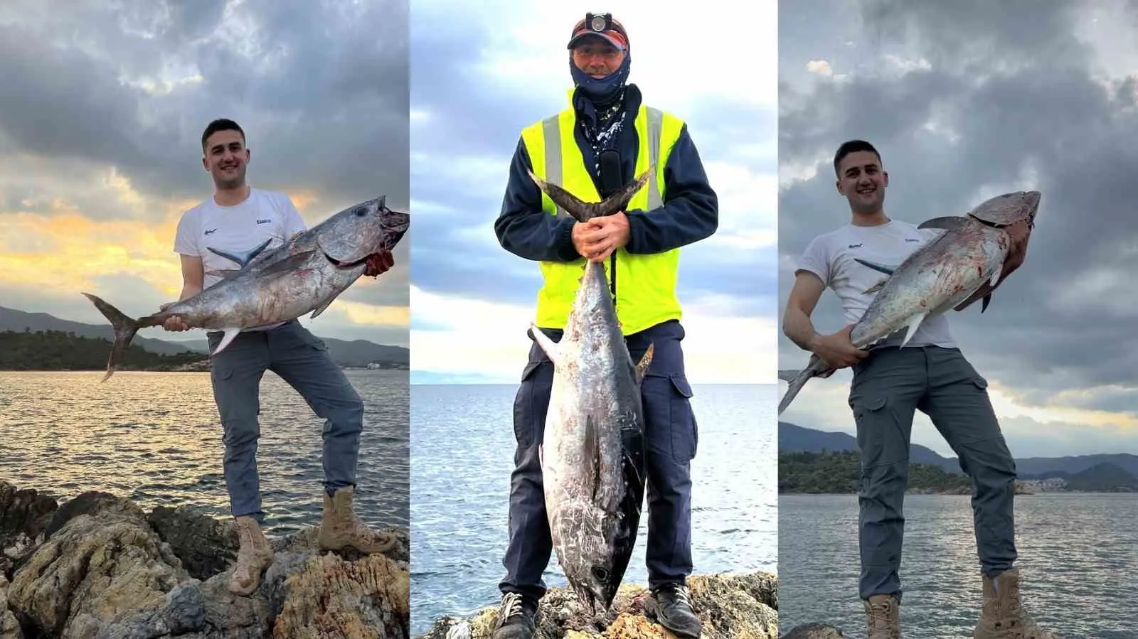 İzmir kıyılarında devasa sürpriz: Amatör balıkçılar saatlerce süren mücadeleyi kazandı